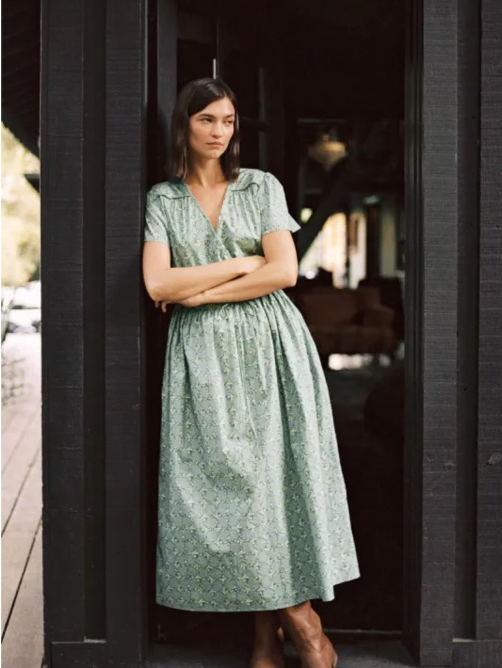 Christy Dawn Teal Trellis Simple Dawn, sz M